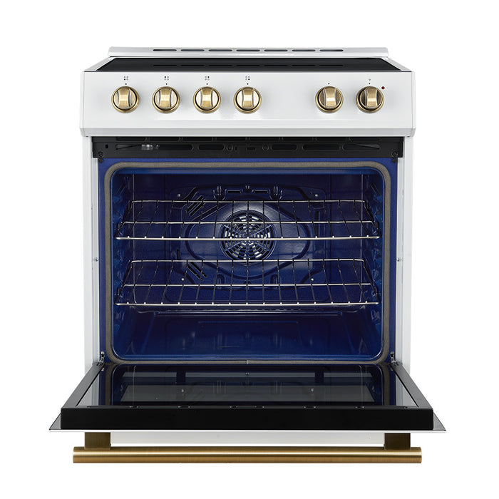 Cuisiniere a induction encastrable Leonardo Espresso de 30 po, blanche – FFSIN0982-30WHT