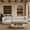 Lukas Contemporary Modern 118" Left-Facing 2-Piece Sectional Sofa in Cream | Canape sectionnel moderne contemporain Lukas 2 pieces, 118", oriente a gauche, couleur creme