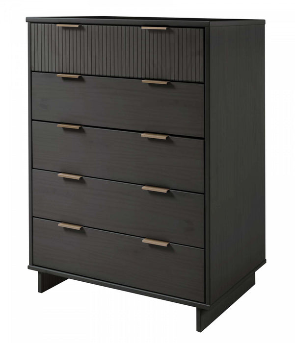 Ensemble de commode 2 pieces Granville Modern en gris charbon