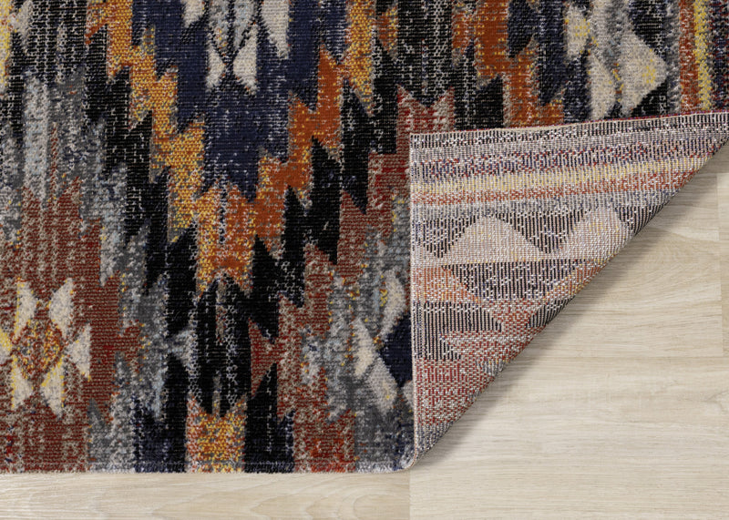 Carpette Spring à motif lumineux du Sud-Ouest pour l'extérieur - 6 pi 7 po x 9 pi 6 po