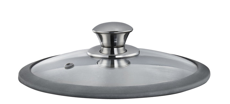 Arimi Bella Batterie De Cuisine Italienne En Acier Inoxydable 7 Pieces - Couvercle En Verre