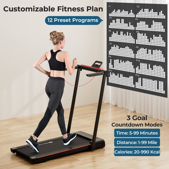 Tapis De Course Pliant 3 En 1 12km/h Goplus