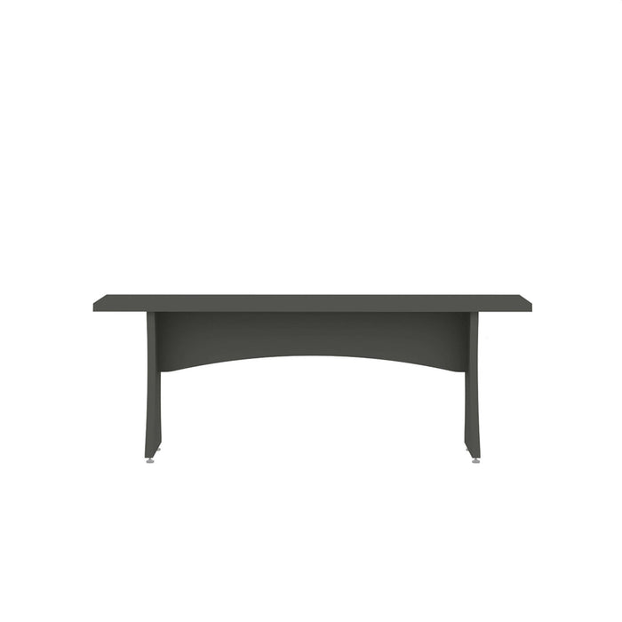 Banc de salle a manger Coney style mid-century moderne en gris charbon - Lot de 2