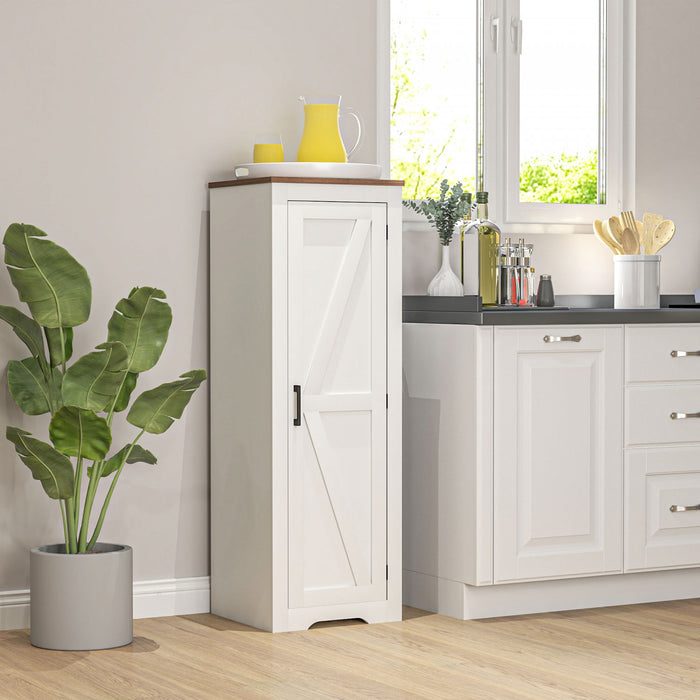 HOMCOM Armoire de rangement de ferme avec etagere reglable pour le salon