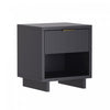 Elara Contemporary 18" Solid Wood Nightstand in Charcoal Gray (1-Drawer) | Table de nuit contemporaine Elara 18" en bois massif gris charbon (1 tiroir)