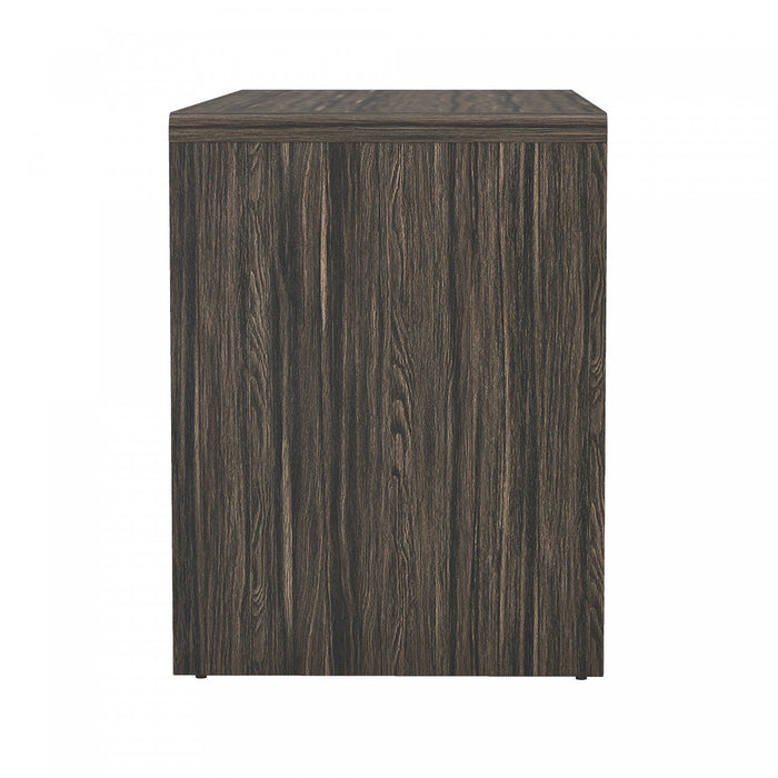 Bureau d’ecriture contemporain Novara 60\" en noyer Jacobean (2 tiroirs)