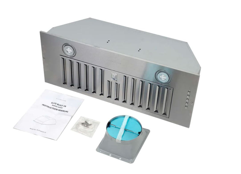 Hotte de cuisinière encastrée Hauslane de 30 po en acier inoxydable - IN-R100SS-30