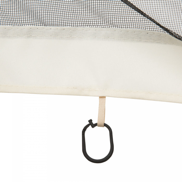 Outsunny 13' X 13' Filet De Remplacement Pour Gazebos Et Tentes Avec Fermetures Eclair, Creme