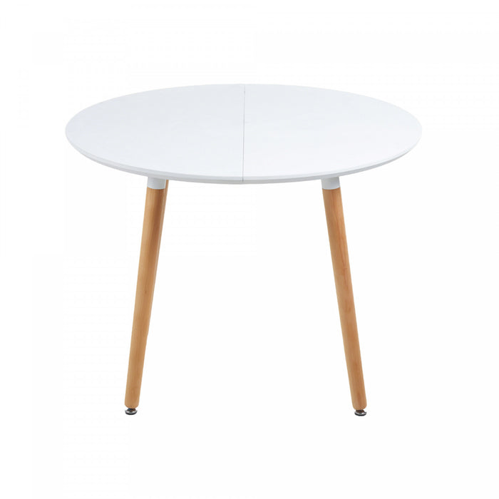 Table a manger ronde polyvalente Emma avec rallonge