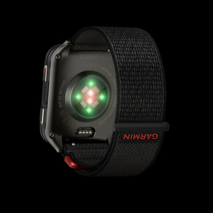 Montre intelligente Garmin Venu X1 noire grande - Accessoire de fitness, lentille en saphir AMOLED, cartes de golf, entraineur Garmin, score d'endurance, navigation TopoActive