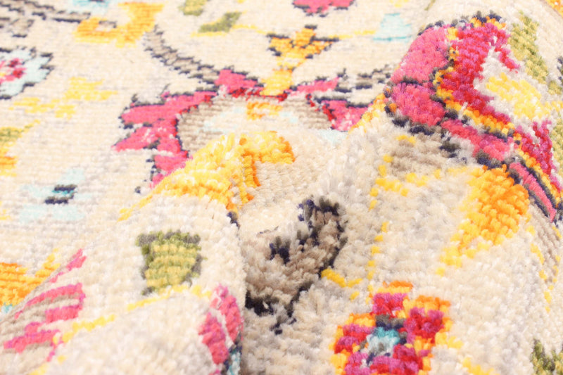 Tapis Traditionnel Rosa 8'0\" x 10'0\" en Ivoire