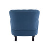 Arcadia Vintage-Inspired Lounge Chair with Nailhead Trim and Curved Backrest, Navy Blue | Arcadia Fauteuil de Salon d'Inspiration Vintage a Clous Decoratifs et Dossier Courbe, Bleu Marine