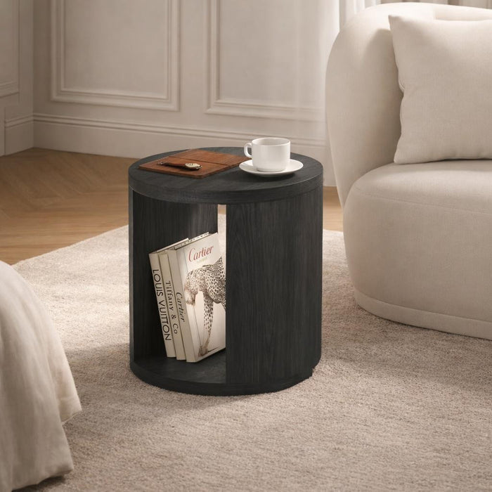 Table d’appoint contemporaine Alure 20\" en charbon