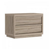 Navis Contemporary 32" Nightstand in Natural Oak (2-Drawer) | Table de nuit contemporaine Navis 32" en chene naturel (2 tiroirs)