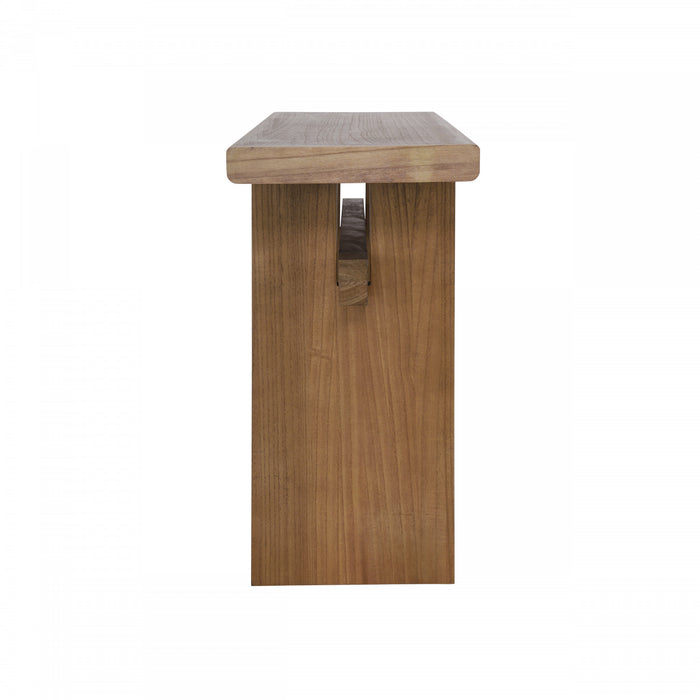 Console de style maison de campagne Emma 150 cm pour entrée - brun antique