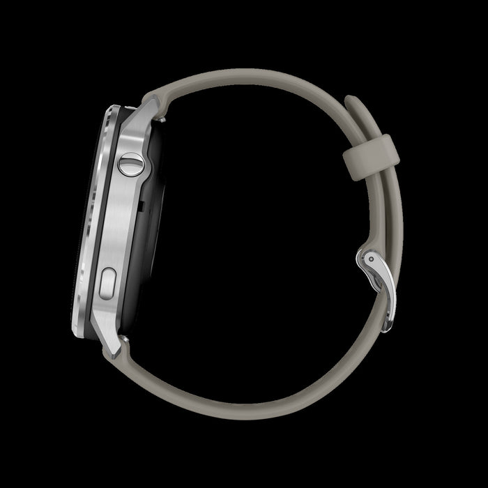 Montre intelligente Garmin Venu 4 45 mm gris argente a longue duree de vie de la batterie - Vetement de recuperation, statut de sante beta, cadran de montre vocal, changement de couleur, vision nocturne