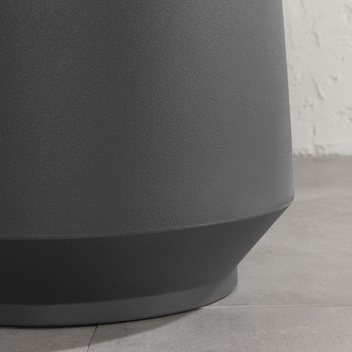 Ensemble 2 cache-pots Dalya - gris foncé