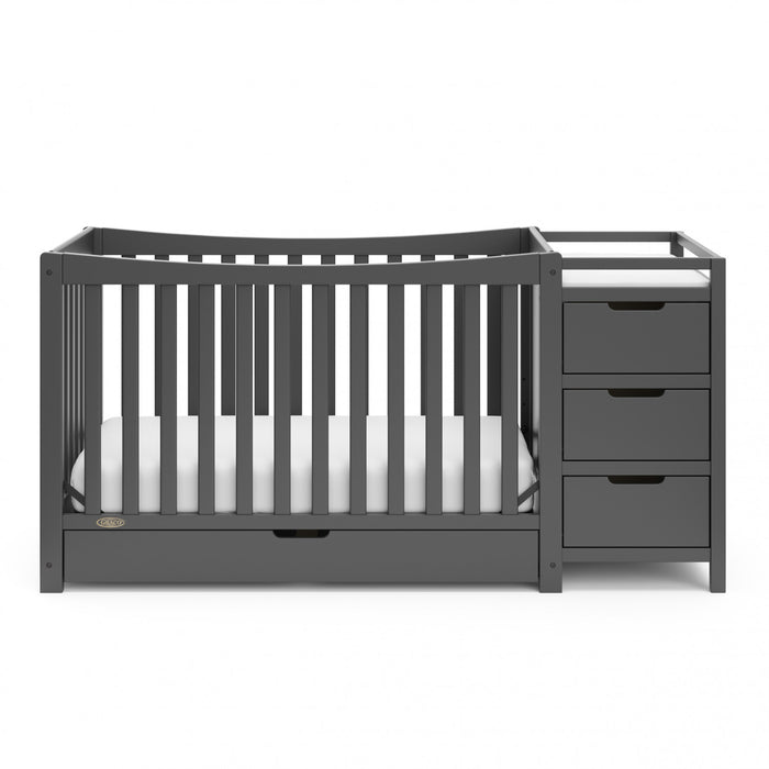 Graco Remi Lit de bebe convertible 4-en-1 avec table a langer - Gris