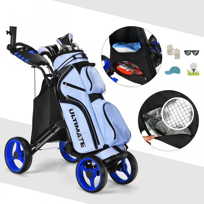 Chariot De Golf 4 Roues Goplus