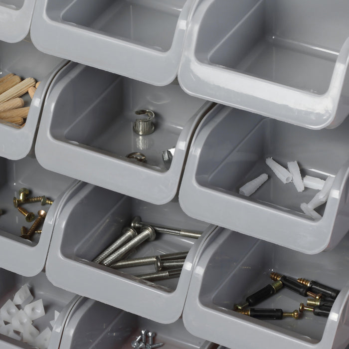 Durhand Kit De Support Pour Bacs De Rangement 44pc, Panneau Perfore