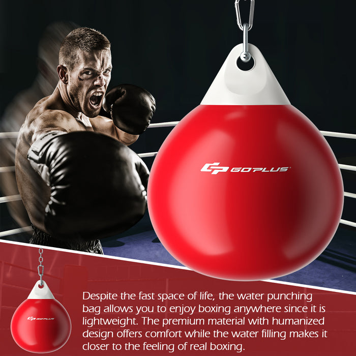 Goplus 18\" 110lbs Eau Lourde Remplie Poinconnage Aqua Formation Sac De Boxe A La Maison Crochet De Gym
