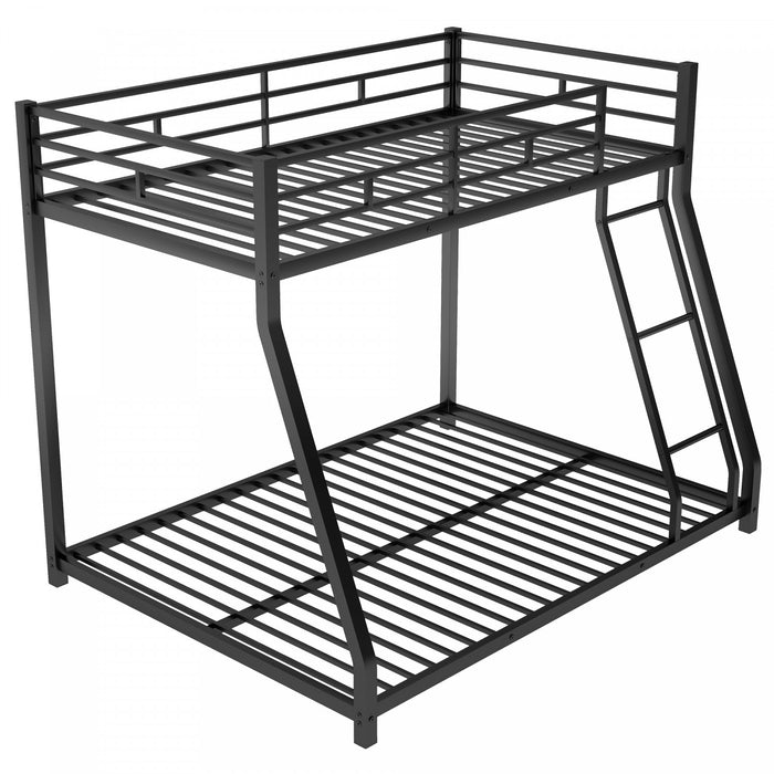 Lit superpose John en metal gain de place, taille Twin sur Full, noir