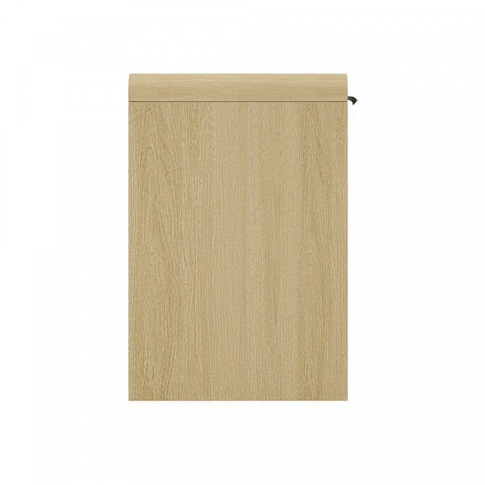 Bureau moderne Grace 54\" en chene naturel (2 tiroirs)