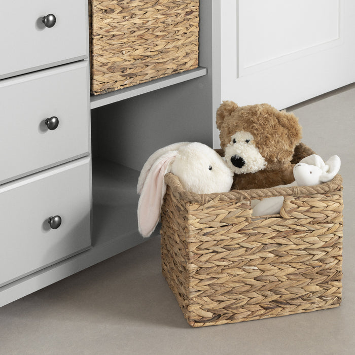 Cotton Candy Commode 3 Tiroirs Avec Paniers De Rangement - Gris Clair