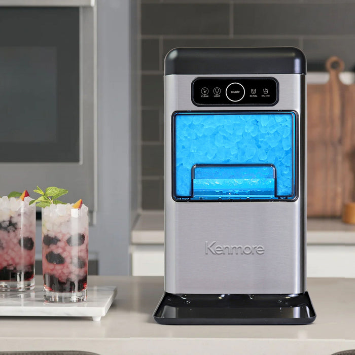 Machine a glacons croquants Kenmore en acier inoxydable, 18 kg/24 h