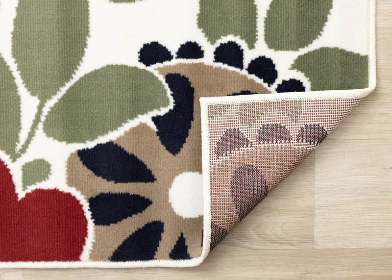 Carpette Florence à motifs botaniques pour l’intérieur - 4 pi 7 po x 6 pi 7 po