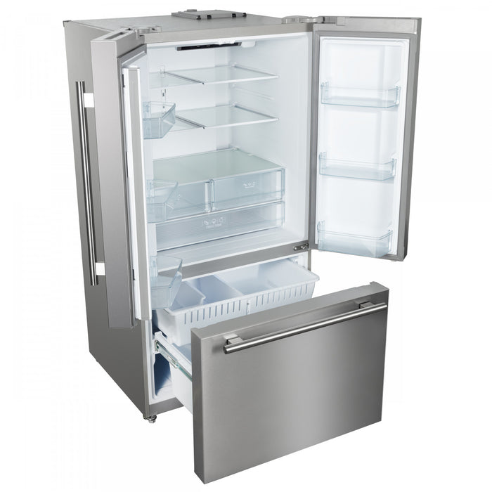 Refrigerateur Rivello de 36 po en acier inoxydable a portes francaises, certifie Energy Star – FFFFD1783-36S