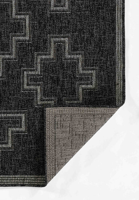 Tapis Transitionnel Esina 5'3\" x 7'0\" en Noir