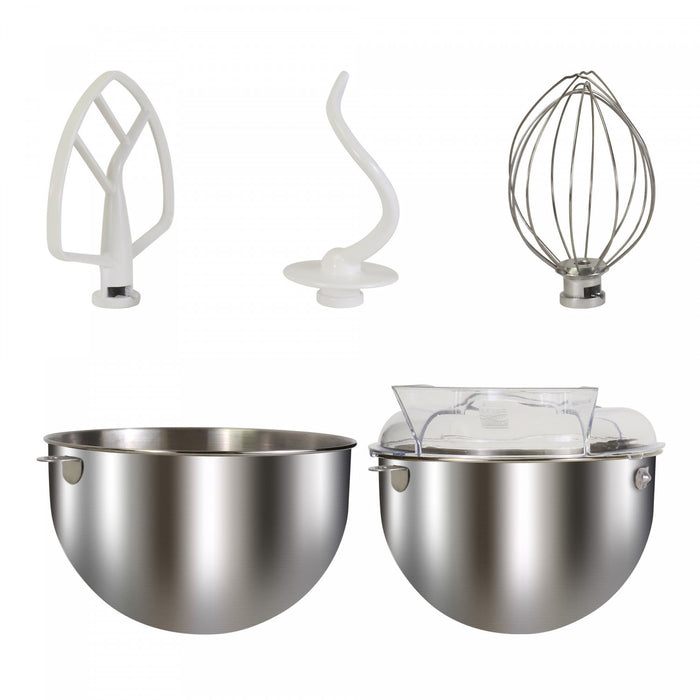 Batteur sur socle Kenmore Elite de 600 W avec fonction lève-bol, chrome métallique - KKESM600M