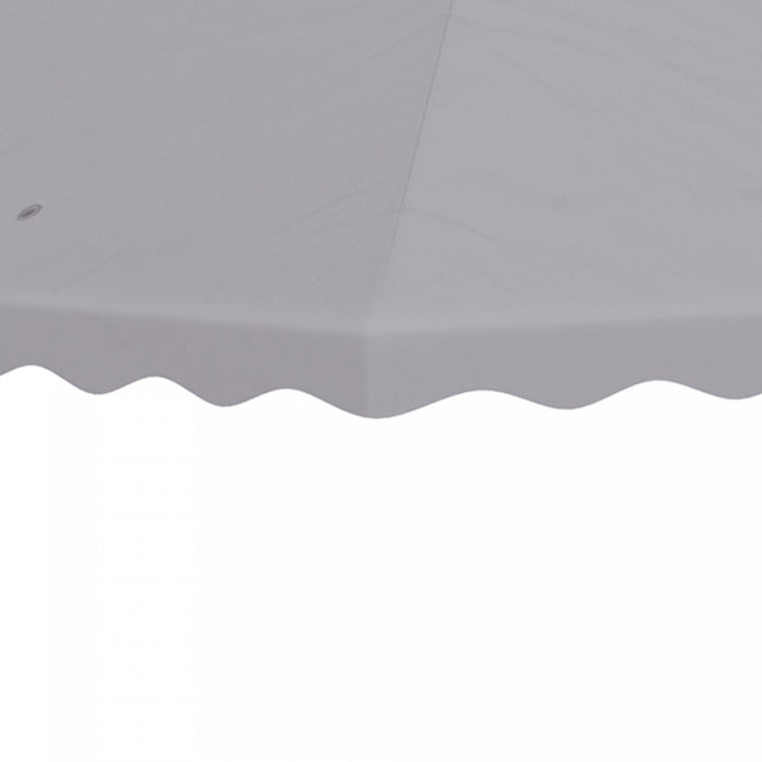 Outsunny 10 'x 10' Gazebo Couverture De Remplacement Pour Auvent, Remplacement De Toit De Tonnelle A 2 Niveaux (toit Uniquement), Gris Clair