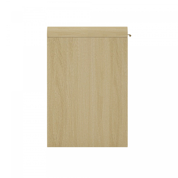 Bureau moderne Grace 54\" en chene naturel (2 tiroirs)