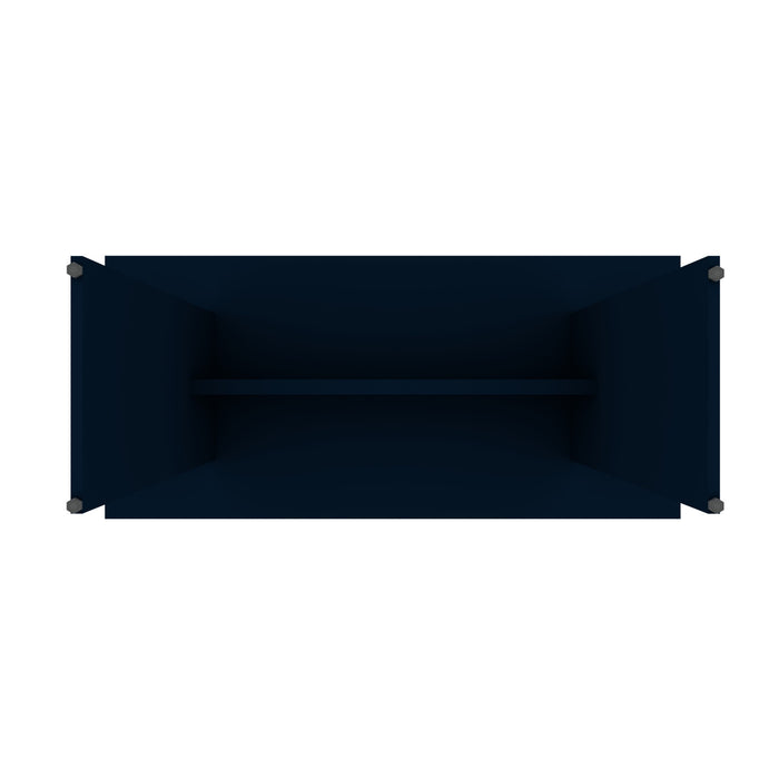 Ensemble de salle a manger moderne Nomad 3 pieces en bleu minuit