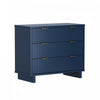 Elara Contemporary 38" Solid Wood Dresser in Midnight Blue (3-Drawer) | Commode contemporaine Elara 38" en bois massif bleu minuit (3 tiroirs)