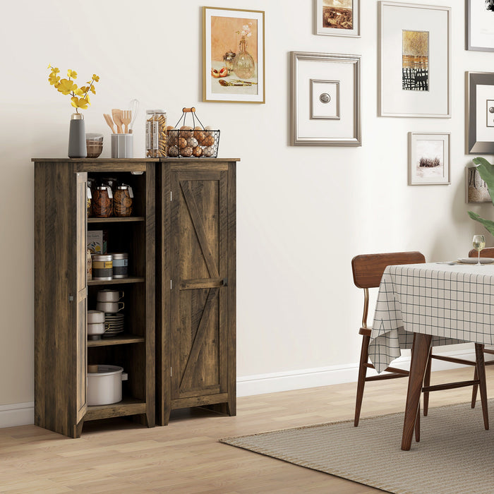 HOMCOM Garde-manger de cuisine autoportant, armoire de rangement