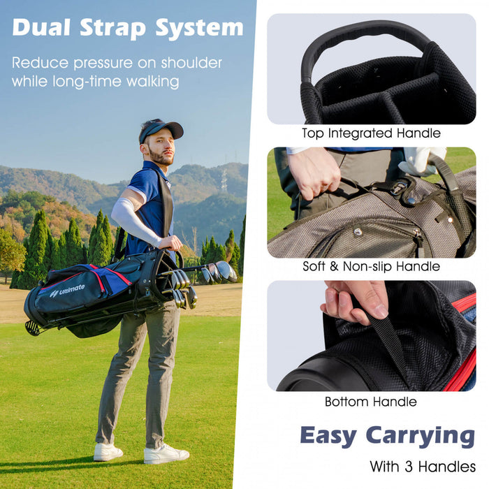 Ultimate Men's Complete Golf Club Set Golf Club Package Set Incl 460cc Avec Capuchon Bleu