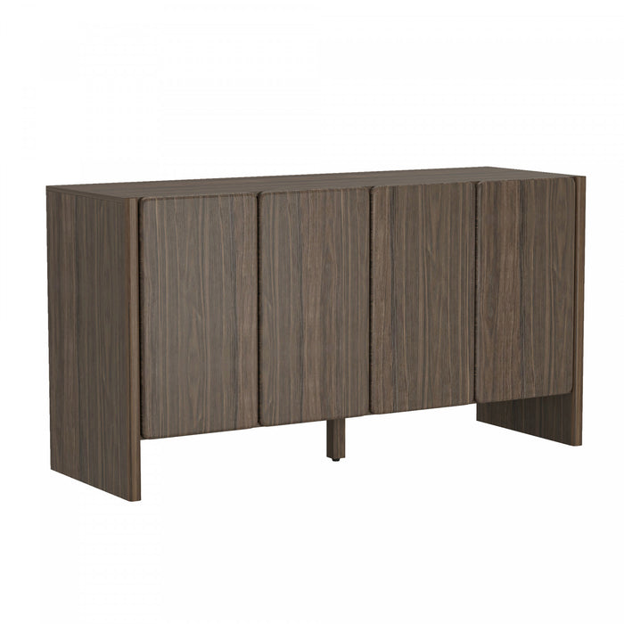 Buffet moderne Linda 60\" en noyer brun