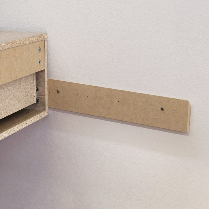 Primo Ensemble De 2 Tables De Chevet Flottantes 1 Tiroir - Chene Noir