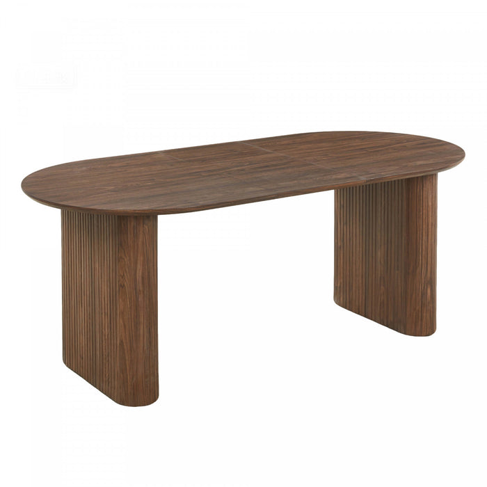 Table a manger extensible Lucas, finition noyer