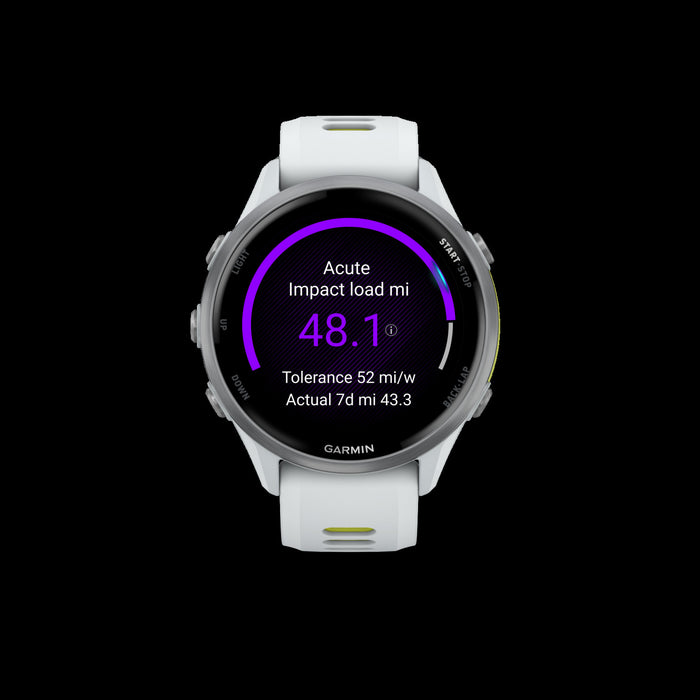 Garmin Forerunner 970 Smartwatch 47mm, Amoled, Titanium Whitestone/amp Yellow, Gps Fitness, Running, Triathlon, 15-jour Batterie