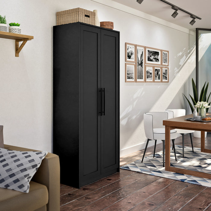 Armoire de rangement Elite Premium Home avec 5 tablettes - noire