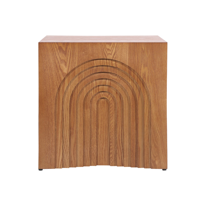 Grace Table d'Appoint Rustique, Marron