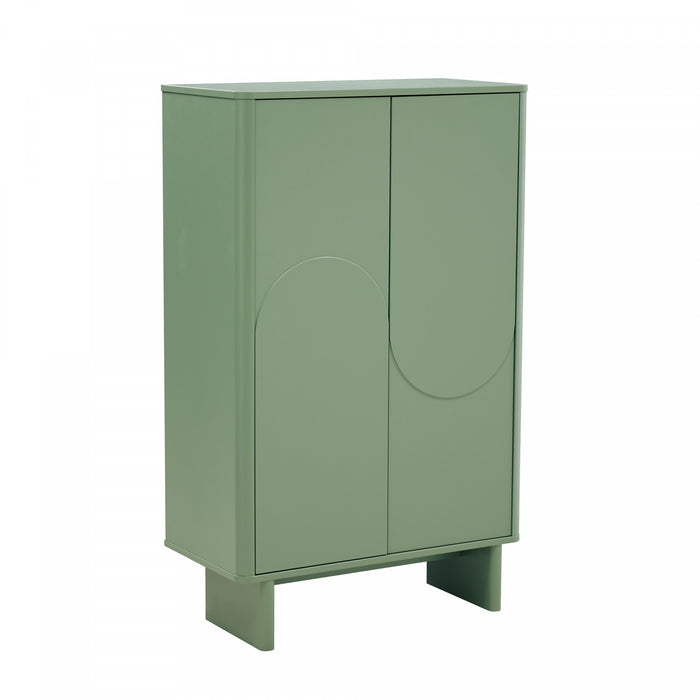 Buffet d’appoint moderne Ella 32\" en vert sauge