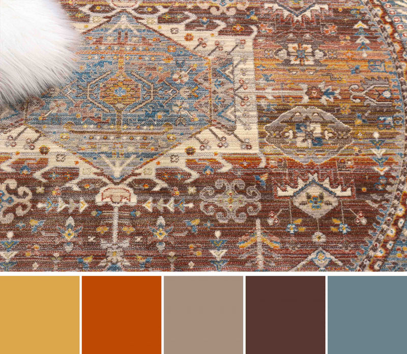Tapis Traditionnel Dulce 5'0\" x en Multi
