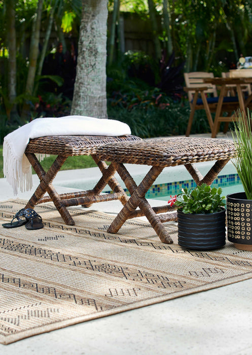 Tapis Transitionnel Elowen 5'3\" x 7'0\" en Ivoire