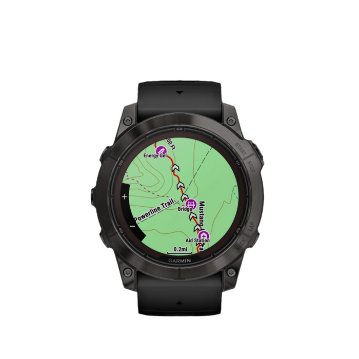 Garmin Fenix® 7x Pro Gps Smartwatch - Surveillance De La Sante Avec Chargement Solaire, 51 Mm - Gris Carbone