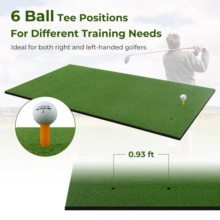 Costway 5 X 4 Ft Golf Frappant Mat Artificiel Interieur Exterieur Turf Golf Entrainement Mat 20 Mm